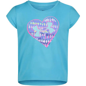Toddler Under Armour Cut Out Heart Logo S/S Tee