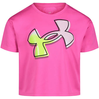 Youth Under Armour Gradient Glitter Logo S/S Tee