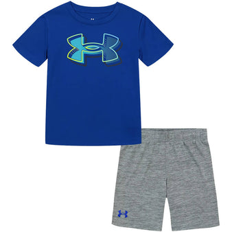 Infant Under Armour Pop Out Logo S/S Tee & Shorts Set