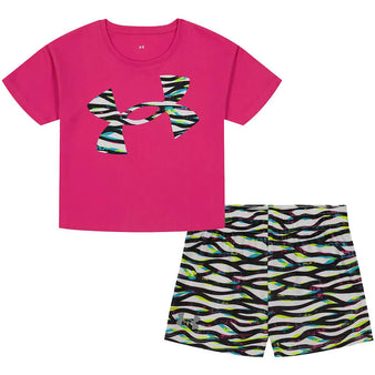 Youth Under Armour Same Wavelength S/S Tee & Shorts Set