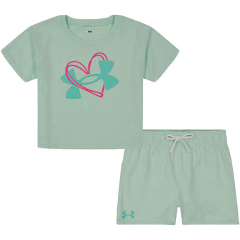 Youth Under Armour Jersey S/S Tee & Shorts Set