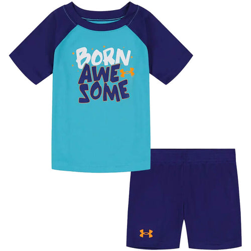 Toddler Under Armour Born Awesome S/S Tee & Shorts Set