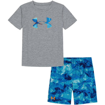 Infant Under Armour Watery Fish Camo S/S Tee & Shorts Set