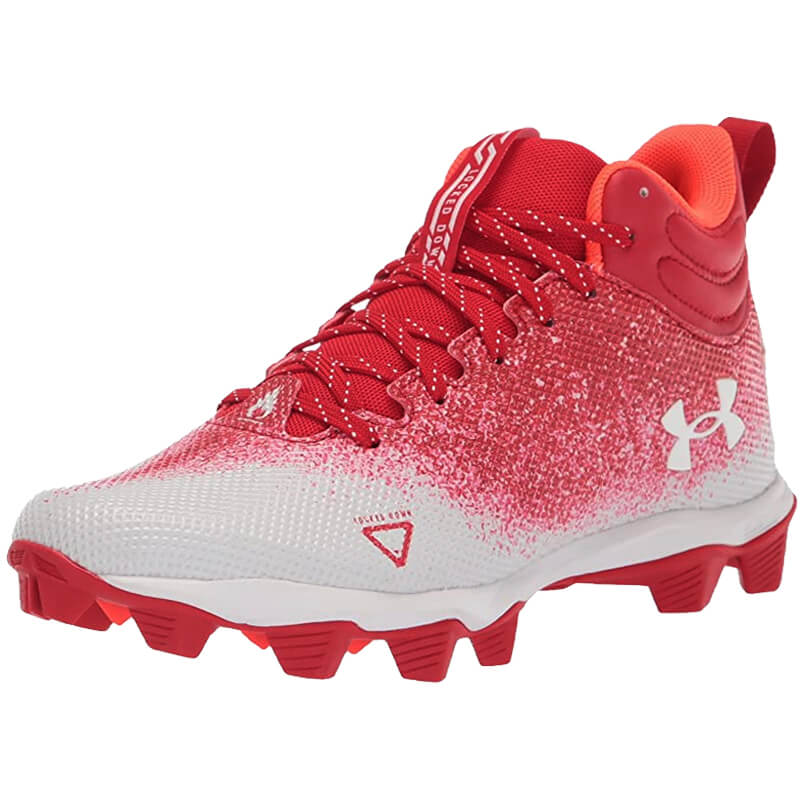 Youth Under Armour Spotlight Franchise RM 2.0 Cleat – RED – CSC