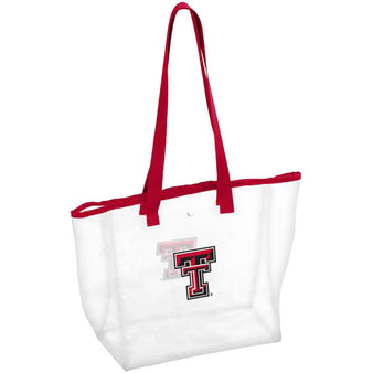 Logo Brands Texas Tech Stadium Clear Tote