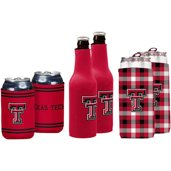 Logo Brands Texas Tech Coozie Variety Pack