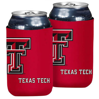 Logo Brand Texas Tech Koozie