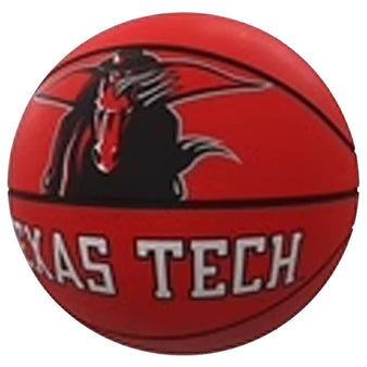 Logo Brands Texas Tech Raider Red Rubber Basketball