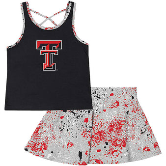 Toddler Colosseum Texas Tech Sweet Pea Tank & Skirt Set
