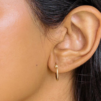 Women's Knotted Hoop Earrings