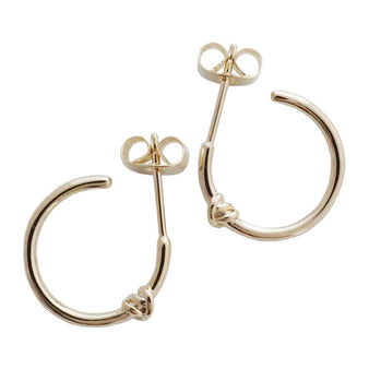 Women's Knotted Hoop Earrings