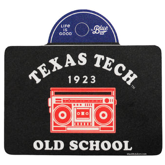 Blue 84 Texas Tech Life Is Good Boombox Sticker