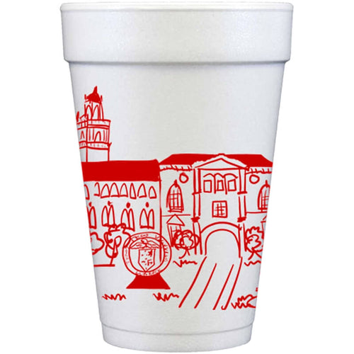 Texas Tech University Skyline Foam Cups 10-Pack