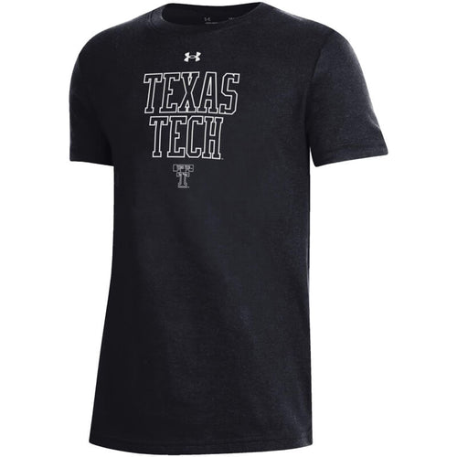 Youth Under Armour Texas Tech Throwback Double T S/S Tee
