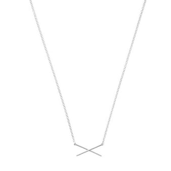 Women's X Bar Necklace